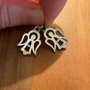 Set of 2 James Avery “Open Angel” Charms, Sterling Silver